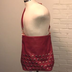 Deux lux red hobo purse